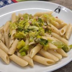 PASTA PORRI E PANCETTA