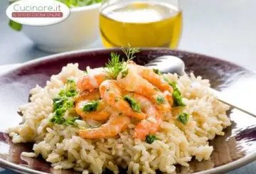 RISOTTO CON GAMBERI E SPUMANTE