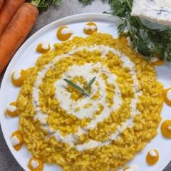 RISOTTO CON CAROTE E GORGONZOLA