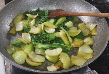 Pak Choi In Padella preparazione 7