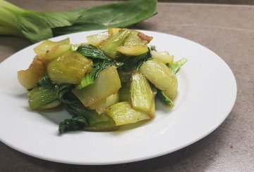 Pak Choi In Padella preparazione 8