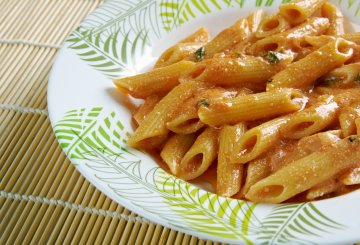 PASTA CON CREMA DI PEPERONI BIMBY preparazione 5