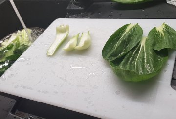 Riso Basmati Con Pak Choi  preparazione 1