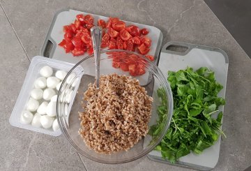 INSALATA DI FARRO ESTIVA preparazione 3