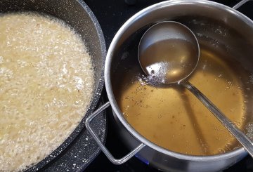 RISOTTO AL GORGONZOLA preparazione 2