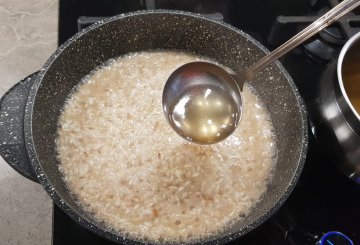 RISOTTO ALLO SPUMANTE preparazione 4