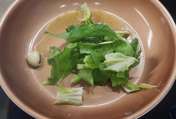 PASTA CON FOGLIE DI CAVOLFIORE preparazione 4