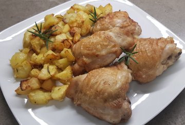 POLLO CON PATATE IN FRIGITRICE AD ARIA preparazione 7