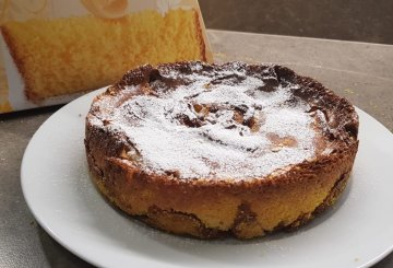 TORTA  CON PANDORO AVANZATO preparazione 10