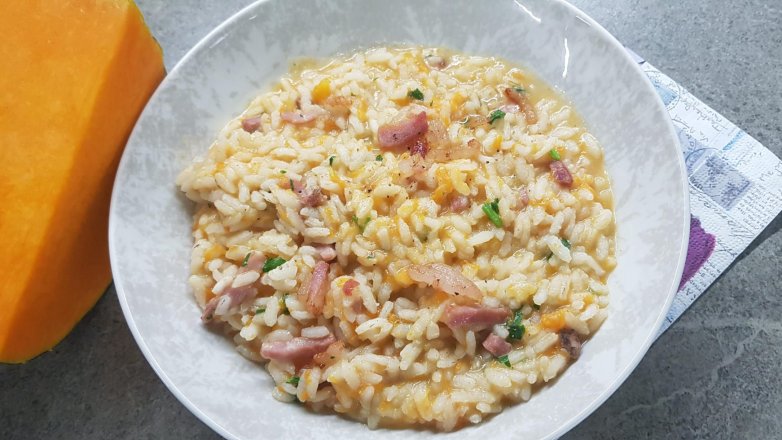 RISOTTO ZUCCA E SPECK